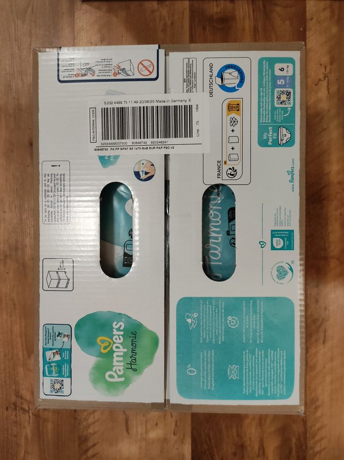 Couche Pampers harmonie taille 5 neuf - photo numéro 2