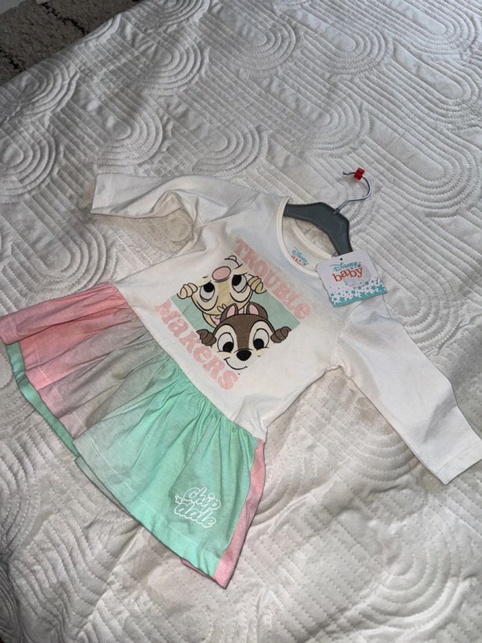 Très jolie robe Disney tic et tac 6 mois neuve - photo numéro 3