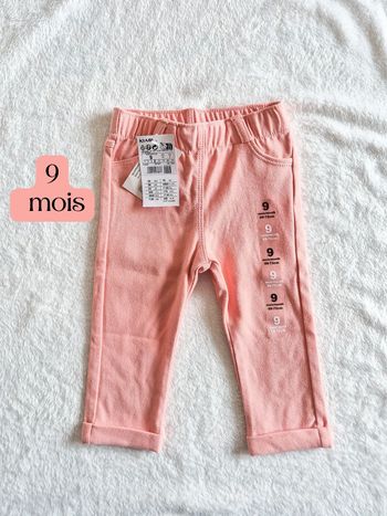 Legging jean rose 9 mois kiabi