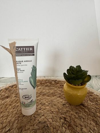 Cattier paris masque argile verte menthe poivrée purifie & rééquilibre 100mL
