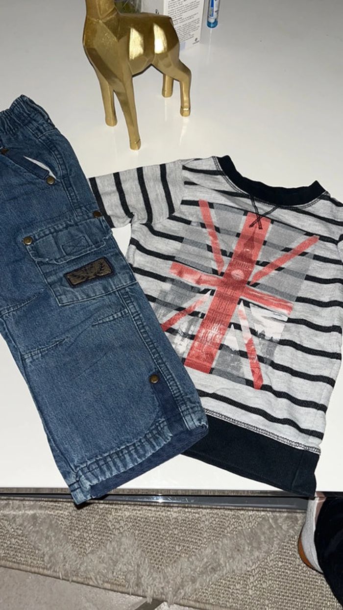 Ensemble 2 ans Jean verbaudet pull orchestra