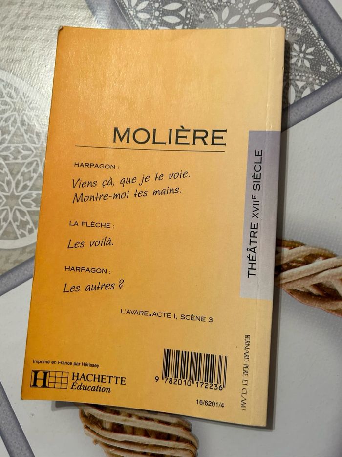 Livre L’avare de Molière - photo numéro 2