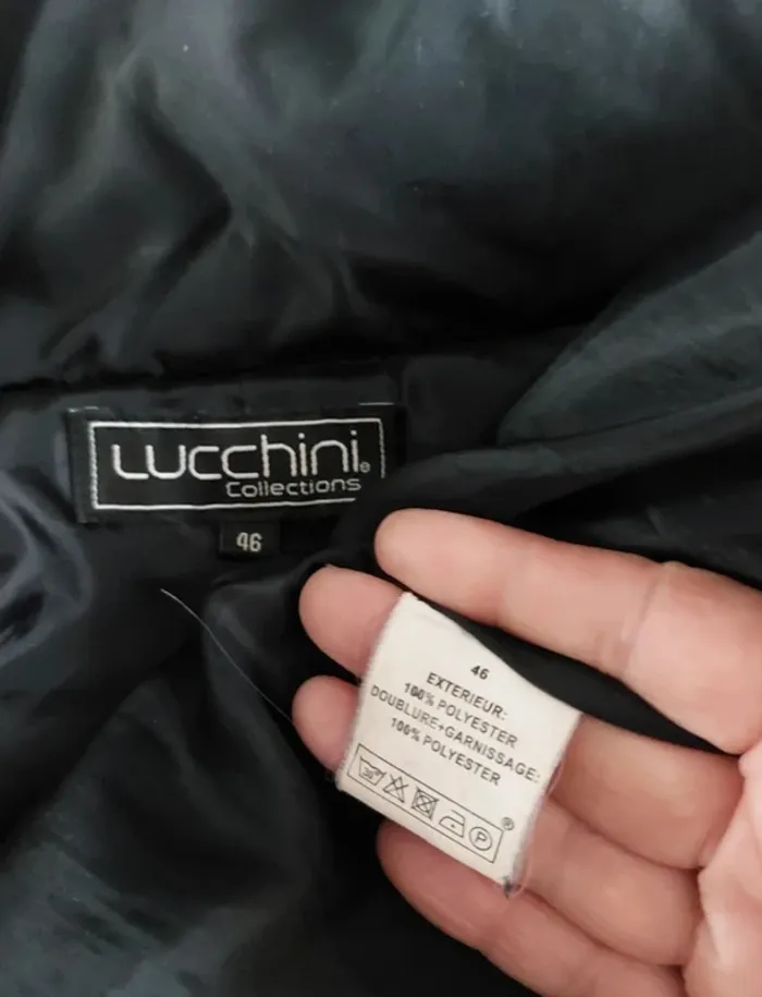 Manteau court noir Lucchini - photo numéro 8