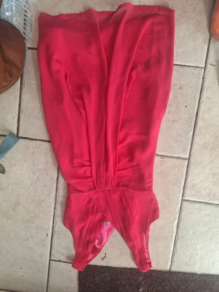 Robe soirée rose foncé