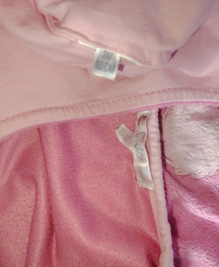 Sur pyjama+ bonnet lapin taille 3 mois kitchoun - photo numéro 2