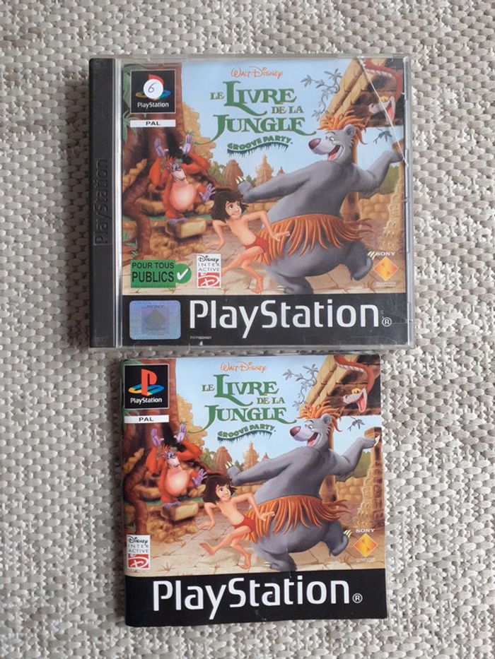Playstation 1 ps1 disney le livre de la jungle groove party