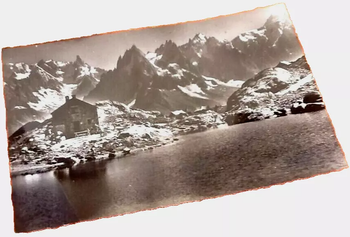 Carte postale ancienne  Chamonix (Haute-Savoie) Dent du Géant et Aiguilles de Chamonix