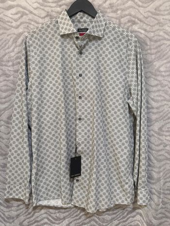 Roy Robson - Chemise à motifs, Grise, taille XL