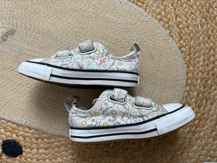 Baskets scratch enfant Mermaid beige Converse 23 - photo numéro 7