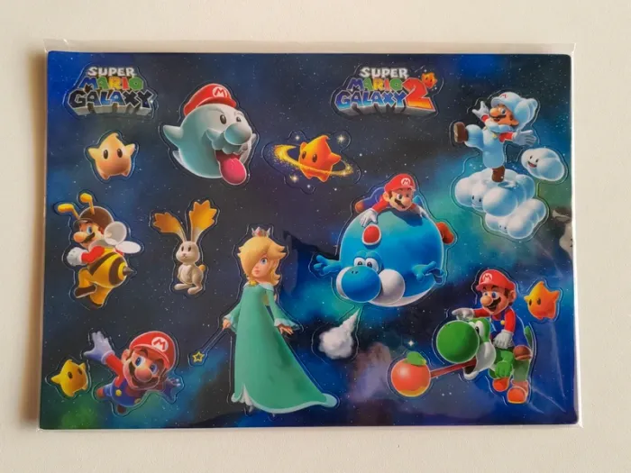 Grande planche de magnets, aimants / Nintendo, Super Mario Galaxy - photo numéro 2