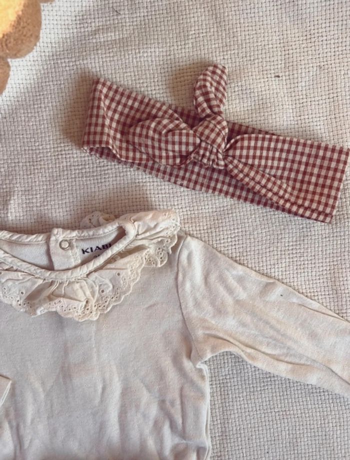 Ensemble Vichy bloomer bandeau et body - photo numéro 3