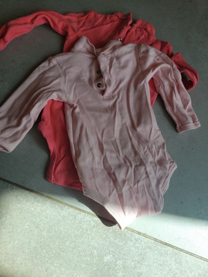 Lot bodie bébé fille taille 80 cm avec col roulé saison froid manche longue - photo numéro 8