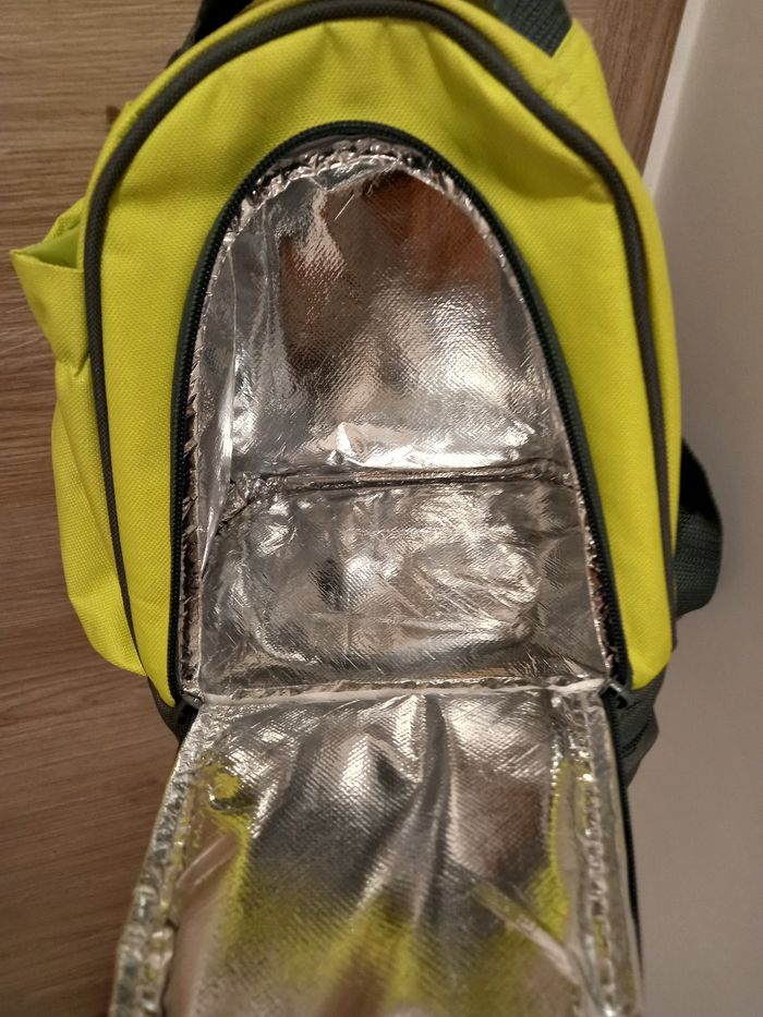 Joli Sac à  dos isotherme enfant jaune avec motifs animaix - photo numéro 3