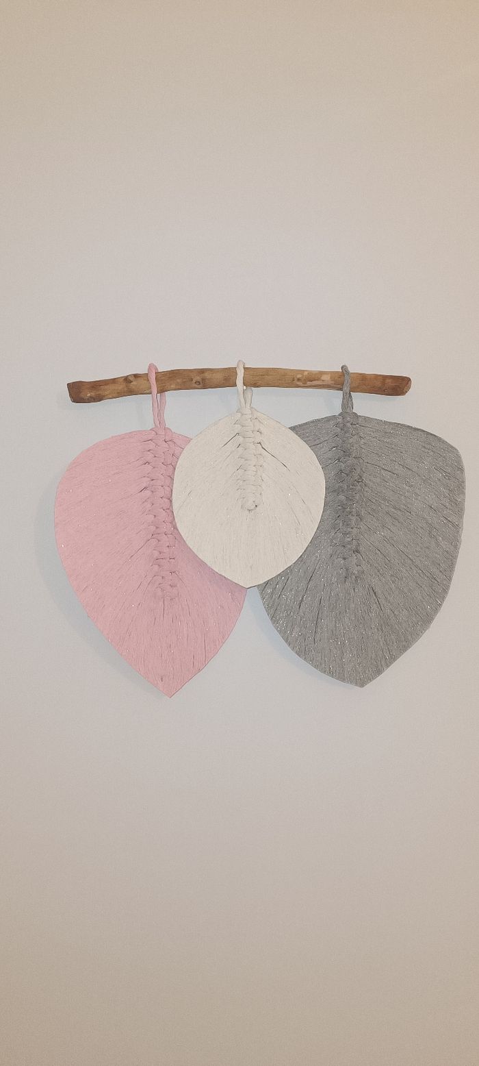 Décoration murale macramé