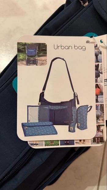 Sac à langer Badabulle bleu urban neuf