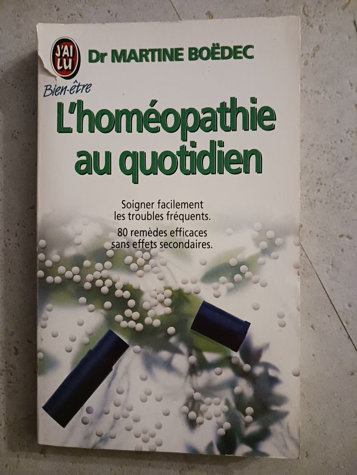 livre l'homéopathie au quotidien Dr Martine Boëdec