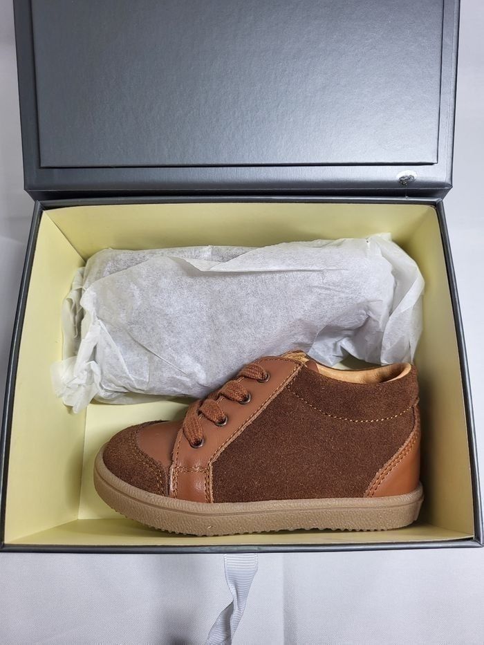 Chaussures basket garçon en cuir Point 20 Made in France 🇨🇵 - photo numéro 5