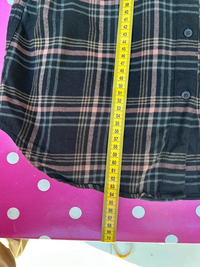 Chemise femme manches longues coton uniqlo taille xs noir et marron - photo numéro 7