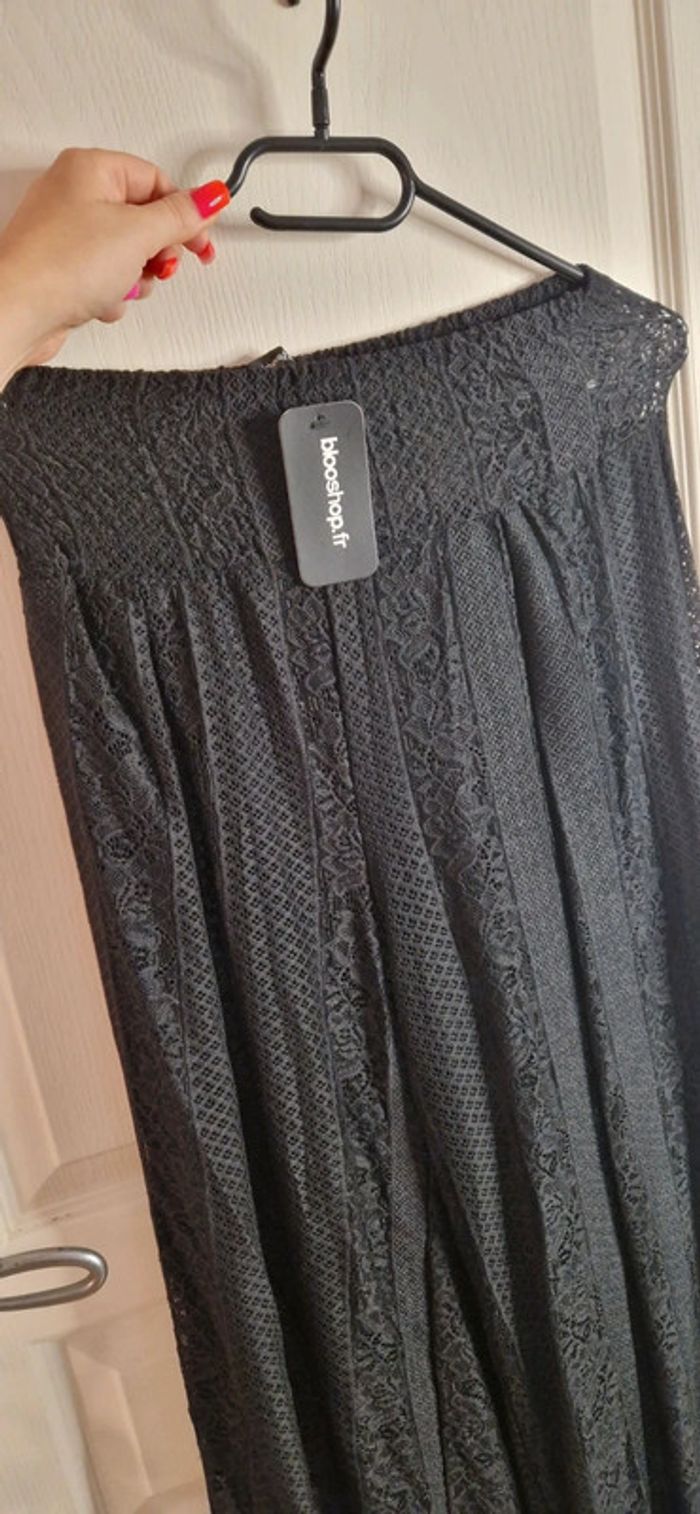 Pantalon blooshop fluide dentelle noir taille unique - photo numéro 5
