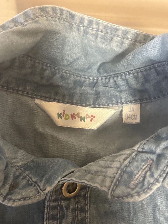 Chemise en jean taille 3ans marque kidkanai - photo numéro 3