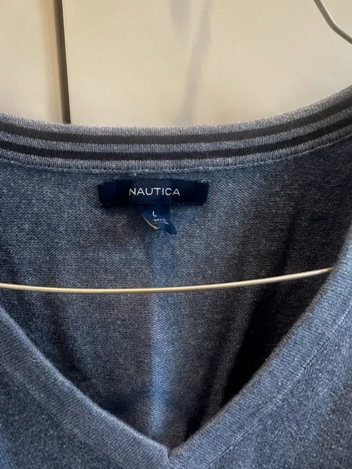 Pull col V Nautica - photo numéro 2
