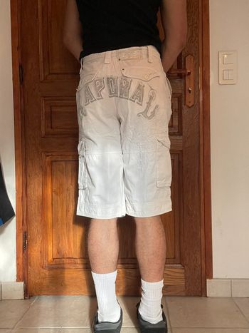 Jort baggy large Kaporal taille 28US cargo hip-hop streetwear y2k skater brodé