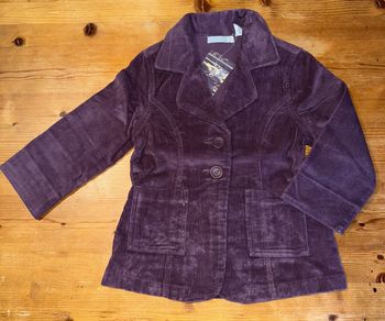 Veste velour violette 4 ans