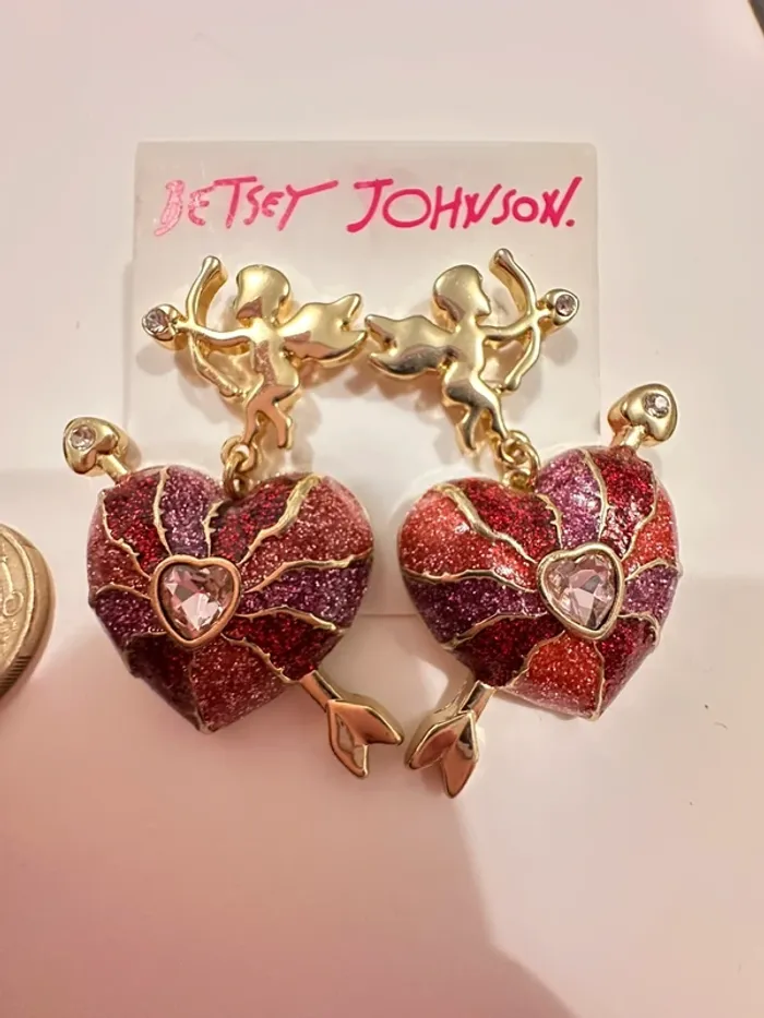 Vintage boucles d’oreilles Betsey Johnson - photo numéro 4