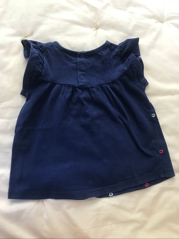 T-shirt bleu marine - photo numéro 2