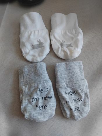 Lot moufle naissance