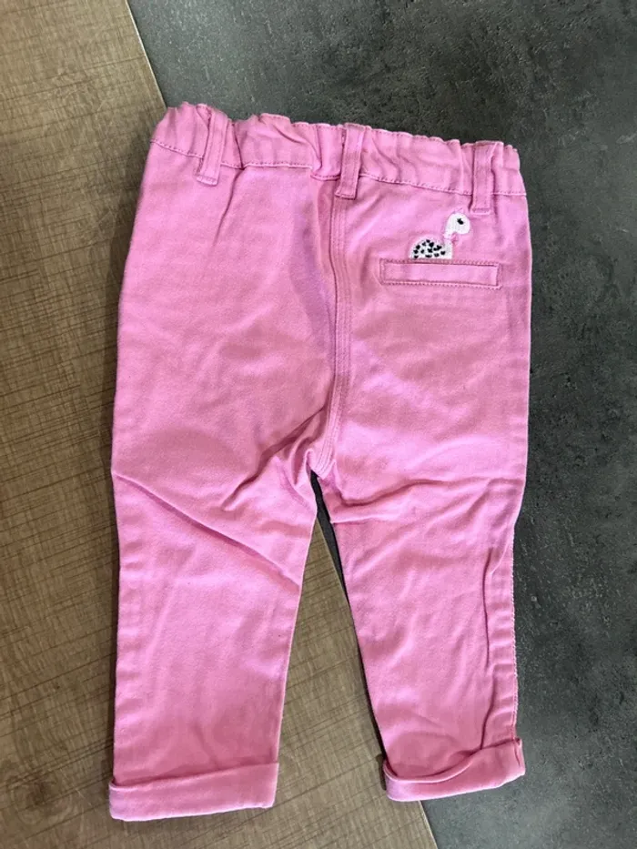 Pantalon bébé fille, du pareil au même 9 mois - photo numéro 3