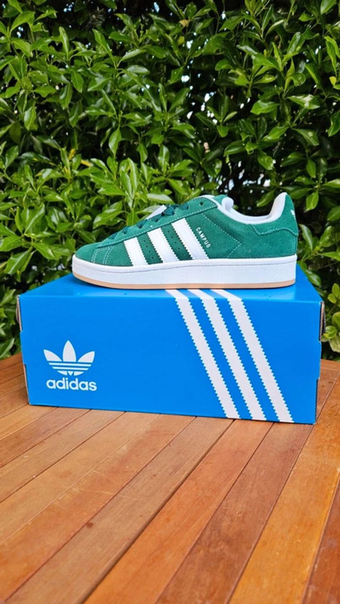 Adidas Campus Dark Green Junior - photo numéro 3