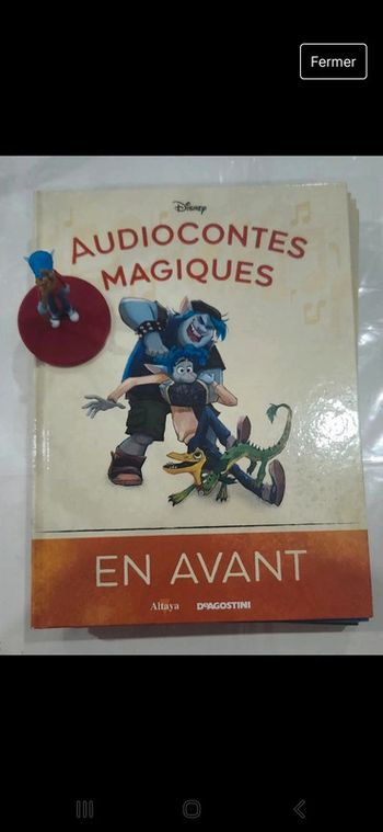 Numero88 Livre et figurine collection audiocontes Magiques Altaya édition disney