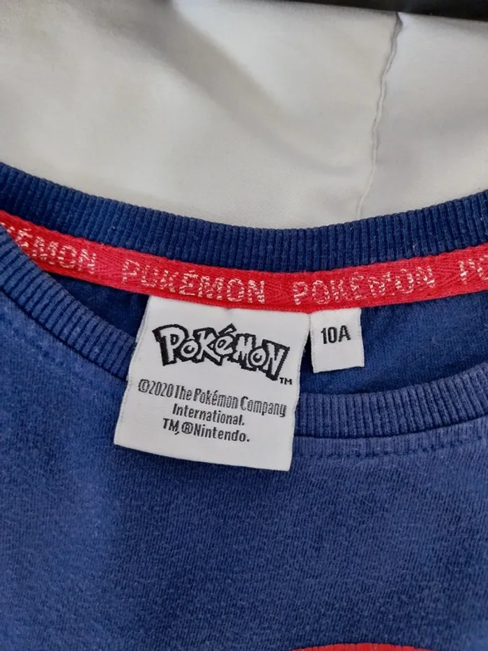 Tee-shirt manche courte garçon 10 ans Pickachu - photo numéro 3