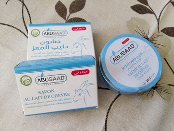Lot savon de chèvre et crème pour visage et corps