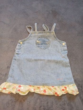 Robe jean 12 mois " salade de fruits"