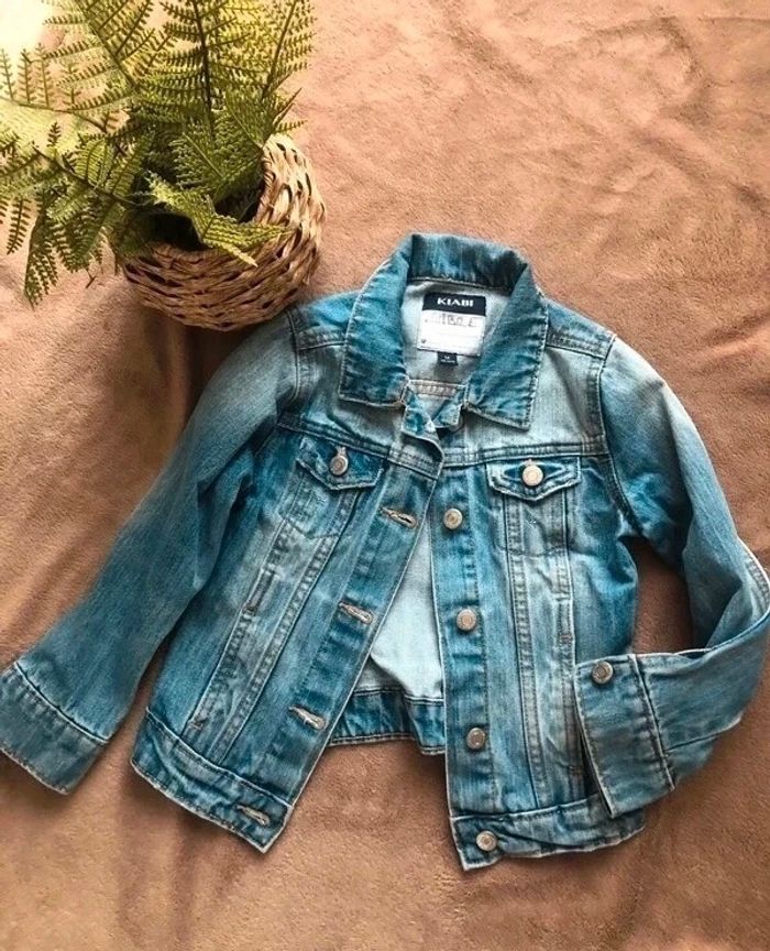 Veste en jean bleu fille Kiabi