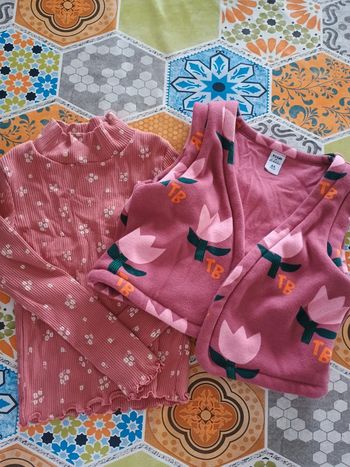 Ensemble Sous pull et gilet sans manche 4 ans