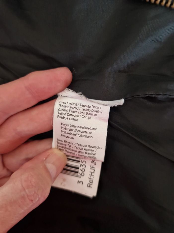 Veste noire imitation cuir - photo numéro 7