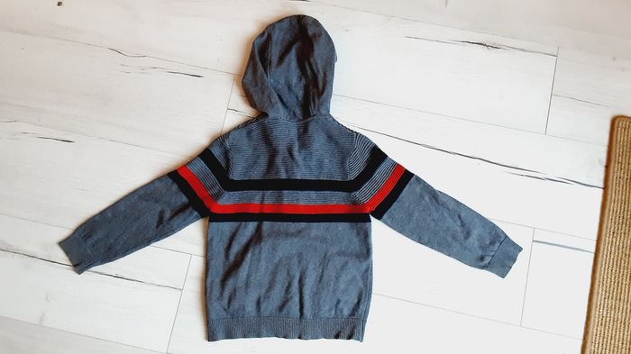 Vêtement garçon gilet gris à capuche Orchestra 4 ans - photo numéro 3