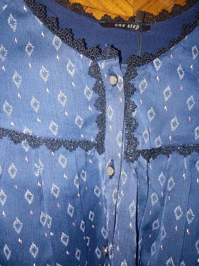 Magnifique blouse en voile One Step neuf 38 - photo numéro 4