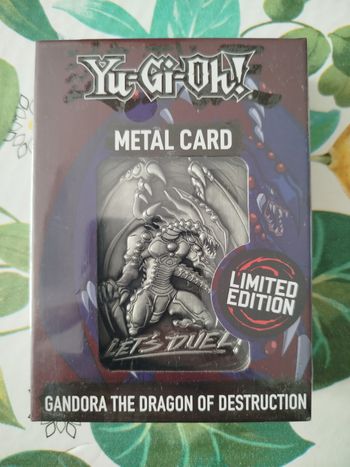 Yu Gi Oh Carte métal collector Gandora le Dragon de la Destruction