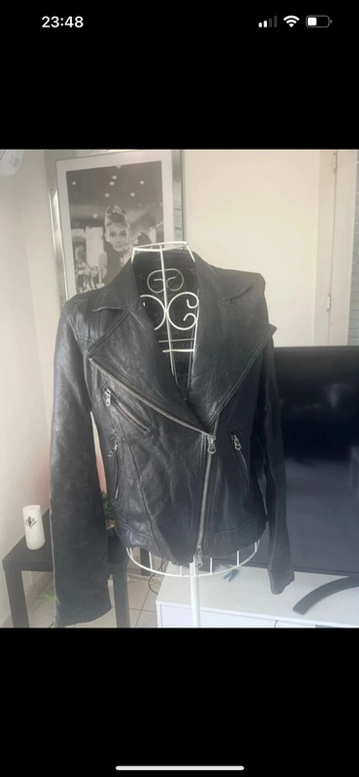 Perfecto replay taille M en cuir véritable