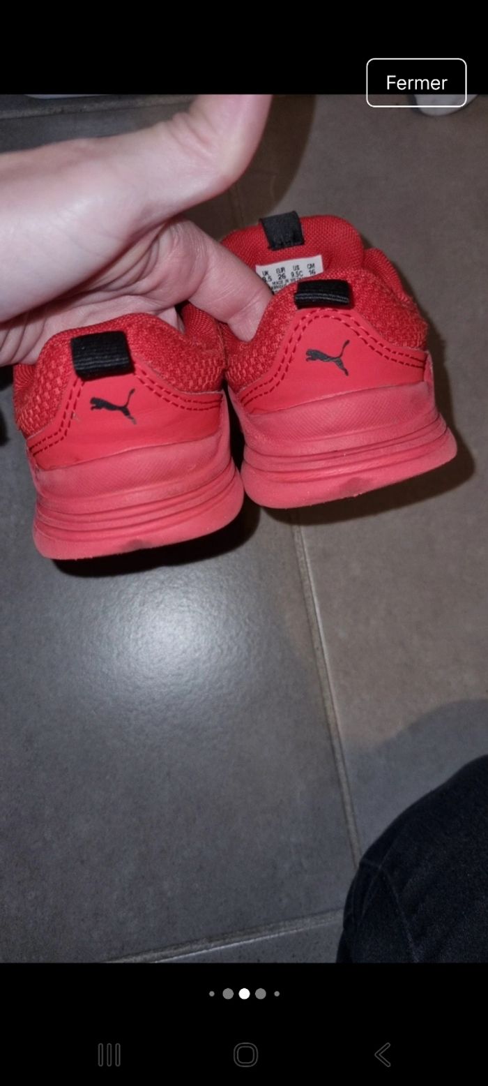 Basket puma taille 26 en bon état - photo numéro 5
