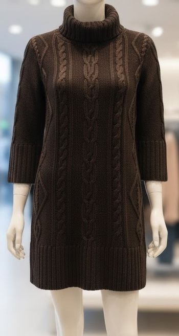 Robe-Pull Jennyfer Torsades & Col Roulé