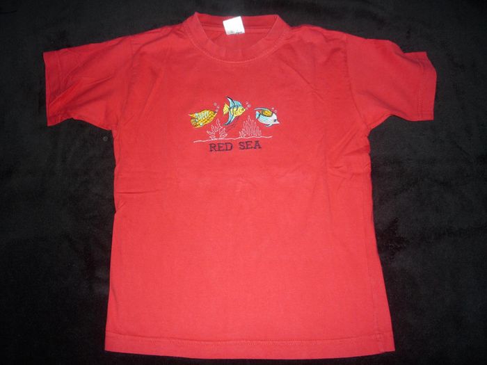 TEE SHIRT MC ROUGE FILLE "RED SEA" - 10 ANS - n°05