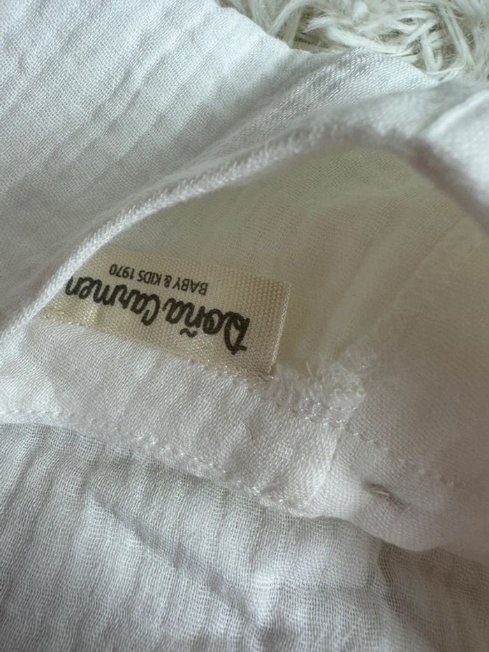 T-shirt gaze de coton blanc Dona Carmen taille 24 mois - photo numéro 5