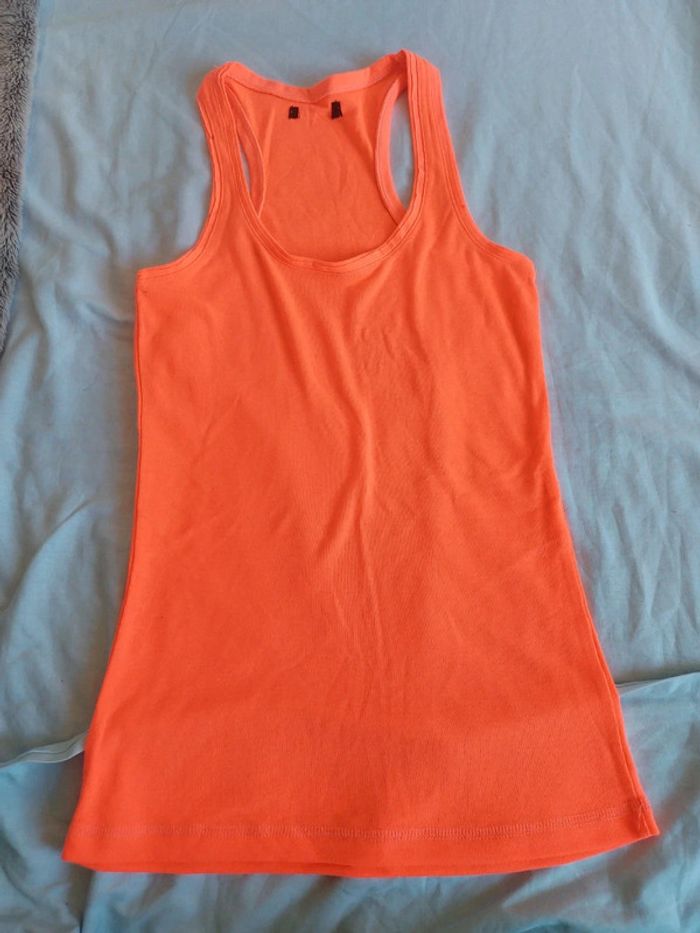 Debardeur rose fluo/ saumon