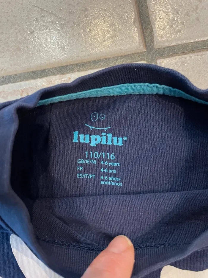 Haut pyjama squelette phosphorescent Lupilu 110/116 cm - photo numéro 4