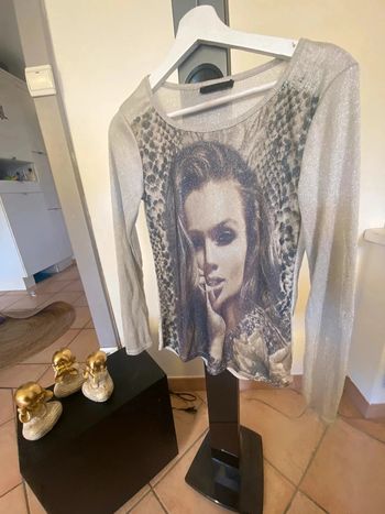 Haut à paillettes femme s/m